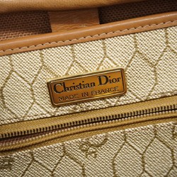 Christian Dior Shoulder Bag Honeycomb Beige Brown Women's