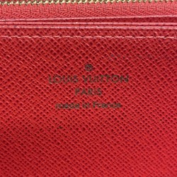 Louis Vuitton Long Wallet Damier Zippy N60122 Ebene Cerise Studs Men's Women's