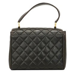 Chanel handbag, matelassé, lambskin, black, women's