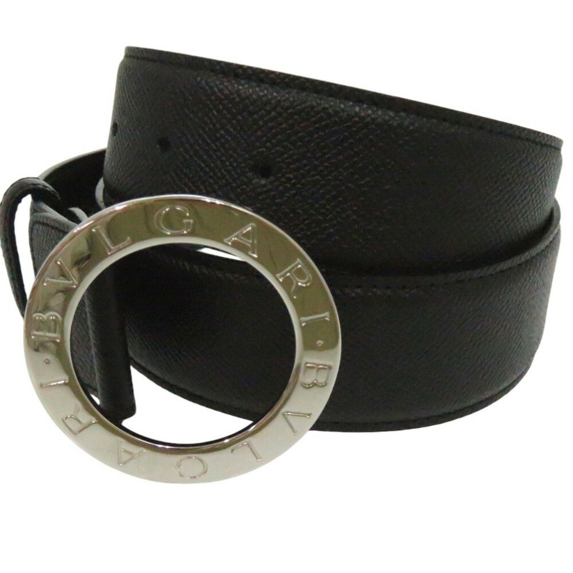 BVLGARI Belt 105cm 20230 Leather Black 0621BVLGARI