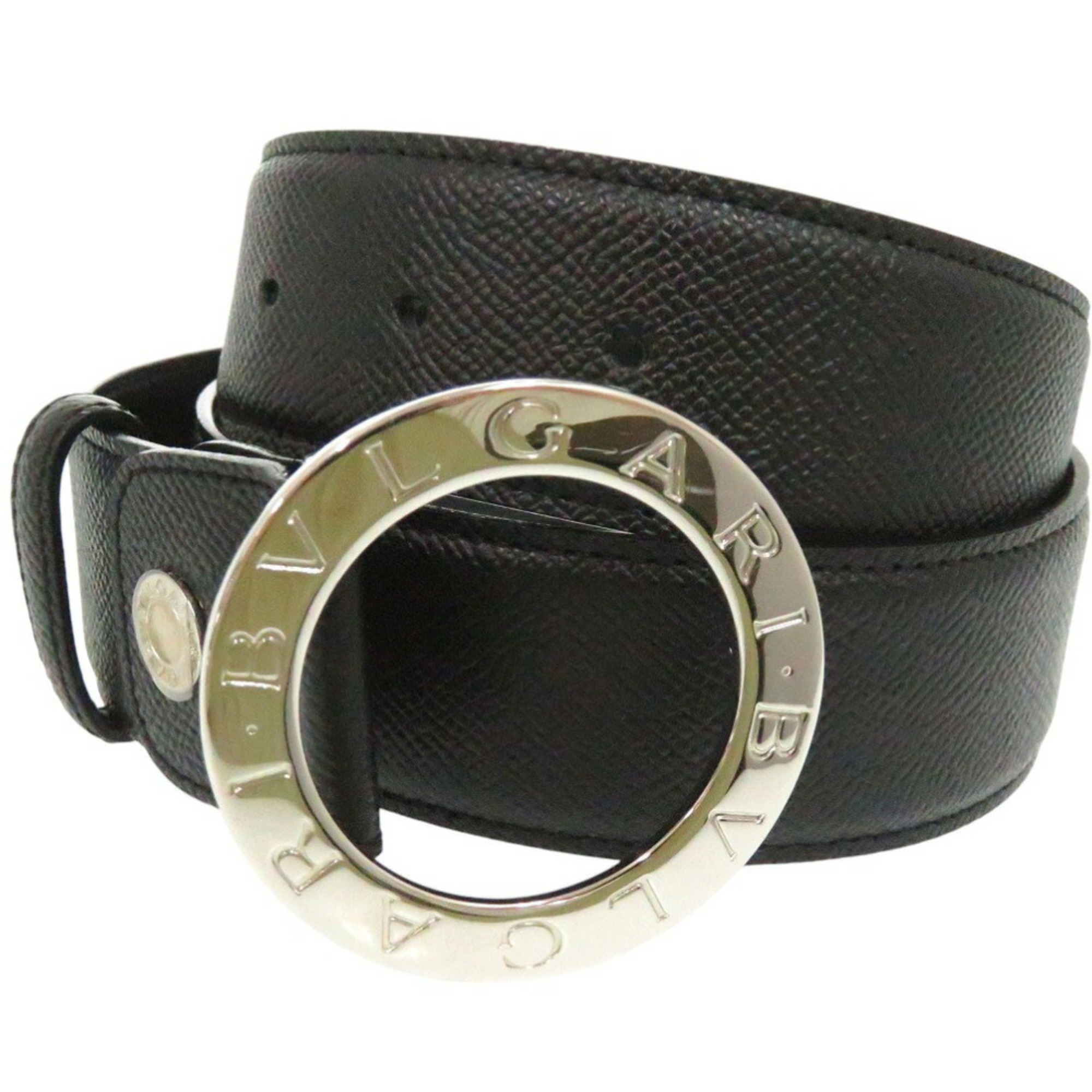 BVLGARI Belt 105cm 20230 Leather Black 0621BVLGARI