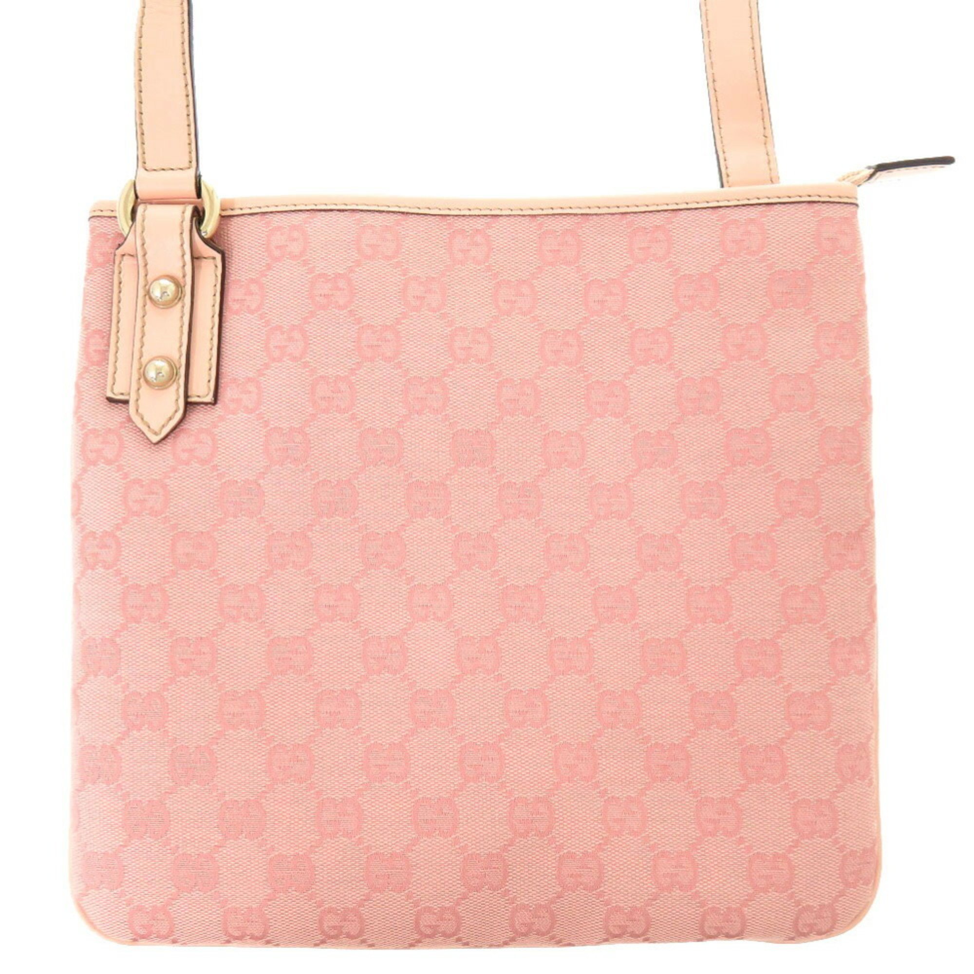 Gucci GG Canvas Pink 257246 Shoulder Bag 0227 GUCCI