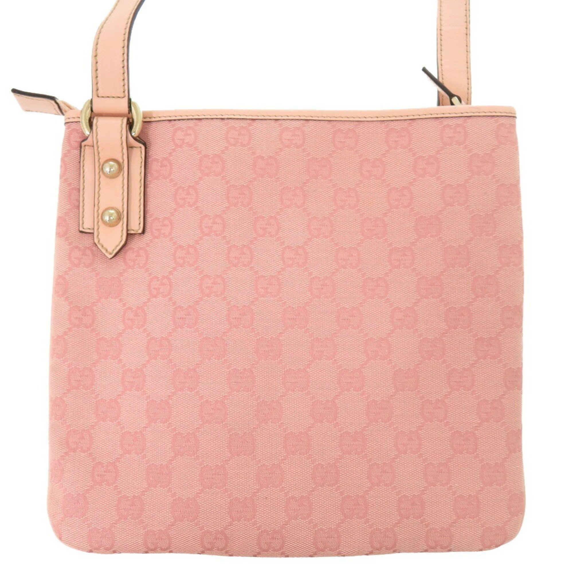 Gucci GG Canvas Pink 257246 Shoulder Bag 0227 GUCCI