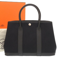 Hermes Garden TPM Negonda Toile Military Black B Stamp (Made in 2023) Handbag 1383 HERMES