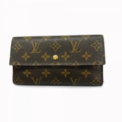 Louis Vuitton Tri-fold Long Wallet Monogram Porte Tresor International M61215 Brown Men's Women's