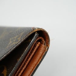 Louis Vuitton Tri-fold Long Wallet Monogram Porte Tresor International M61215 Brown Men's Women's