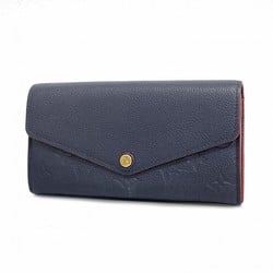 Louis Vuitton Long Wallet Monogram Empreinte Portefeuille Sarah M62125 Marine Rouge Ladies