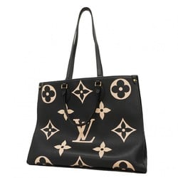 Louis Vuitton Tote Bag Monogram Empreinte Bicolor On the Go GM M45945 Black Beige Women's