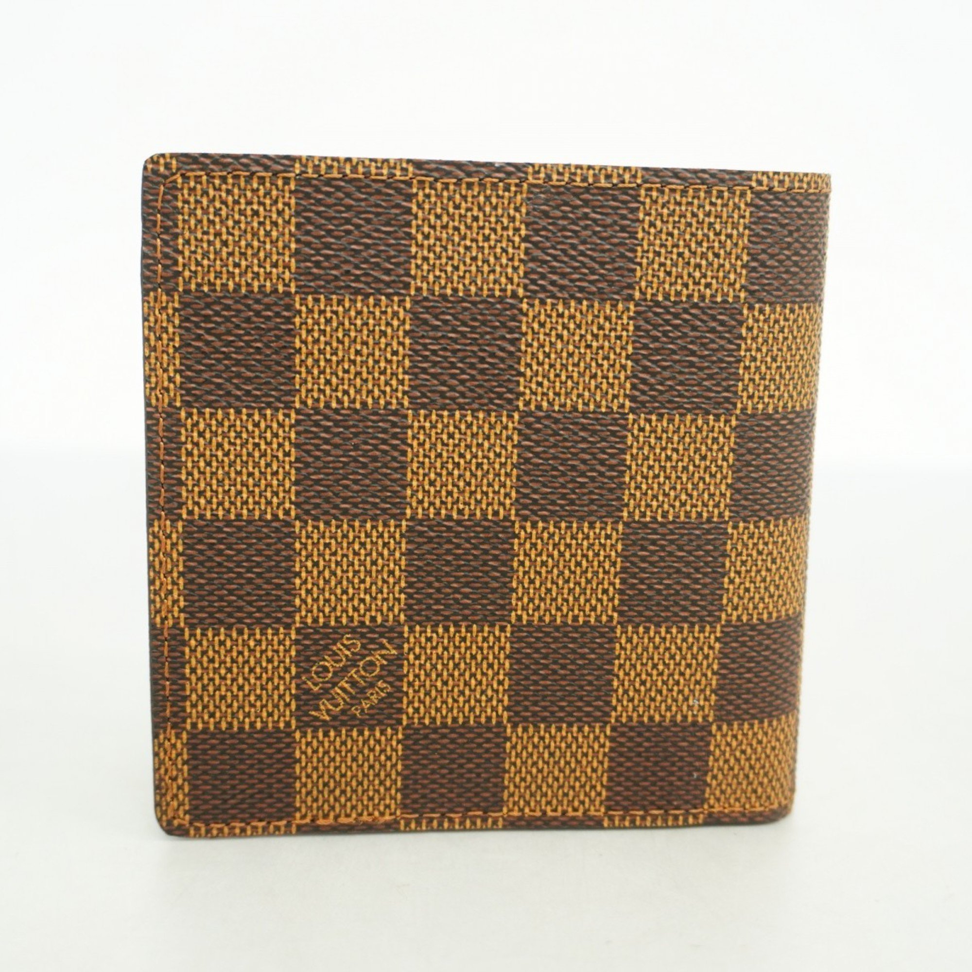 Louis Vuitton Wallet Damier Portefeuille Marco N61675 Ebene Men's