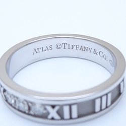 TIFFANY&Co. Tiffany Atlas Ring 3P Diamond K18WG White Gold 292568