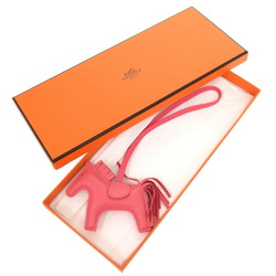 Hermes Rodeo PM Rose Azalee Anjou Milo Y Stamp Bag Charm 0353 HERMES