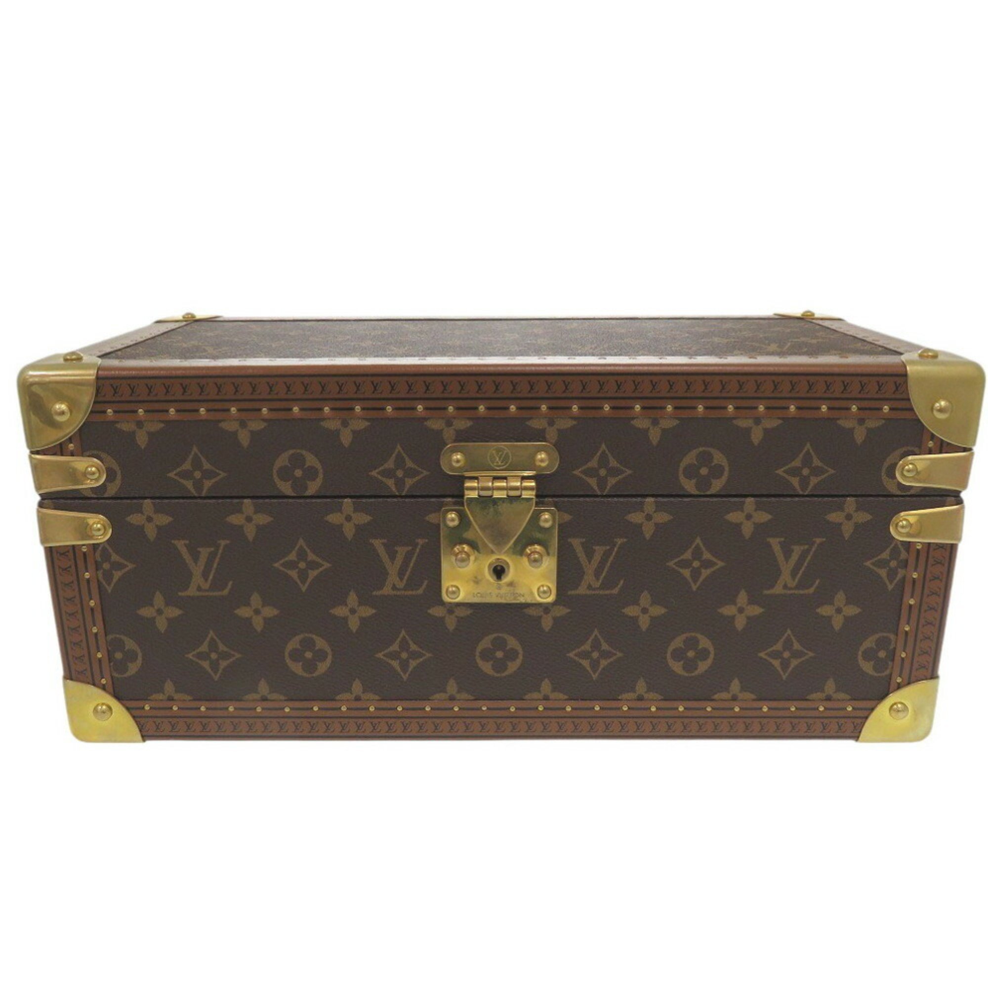 Louis Vuitton Coffret Accessory Monogram M20209 IC Chip Watch Case Trunk LV 1770LOUIS VUITTON