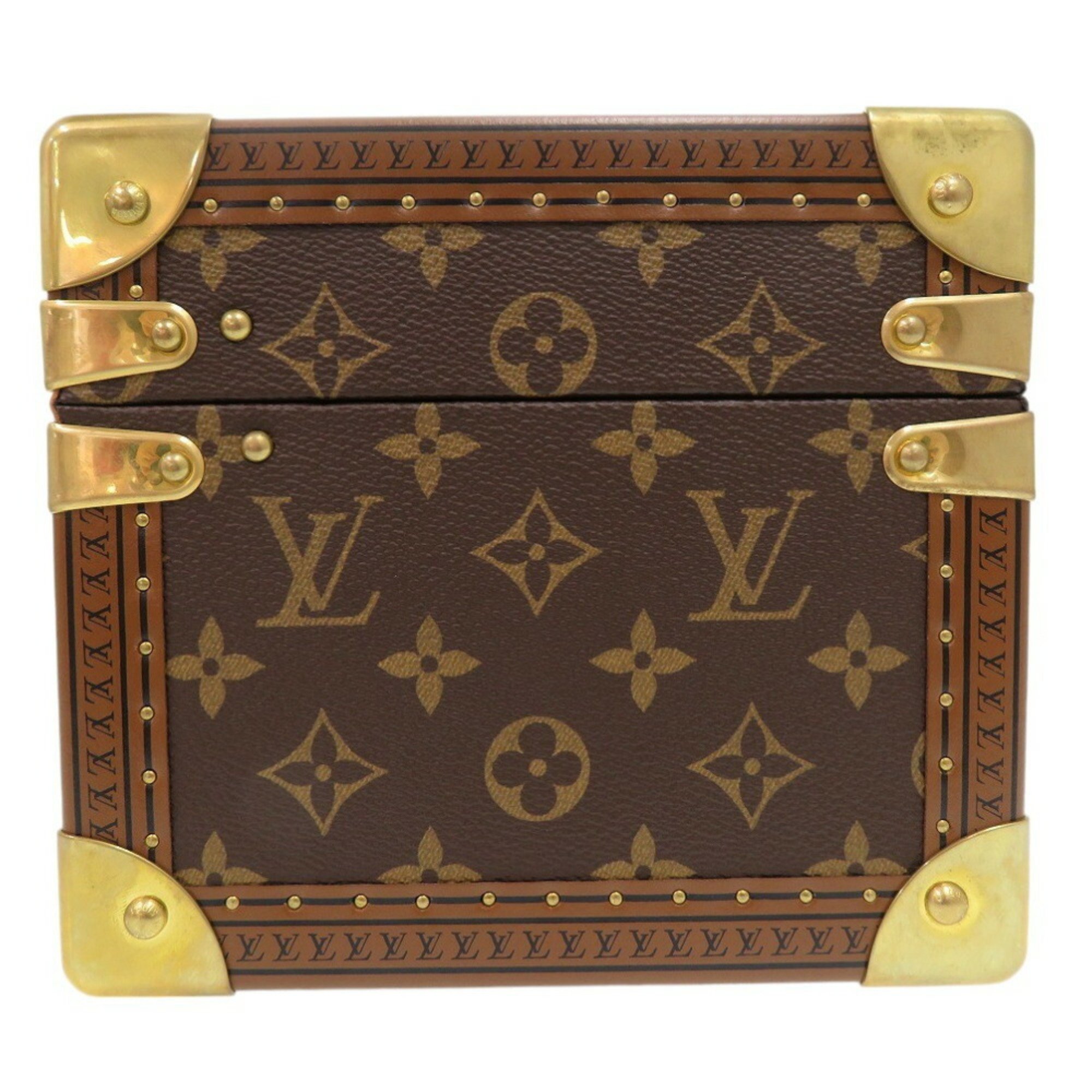 Louis Vuitton Coffret Accessory Monogram M20209 IC Chip Watch Case Trunk LV 1770LOUIS VUITTON