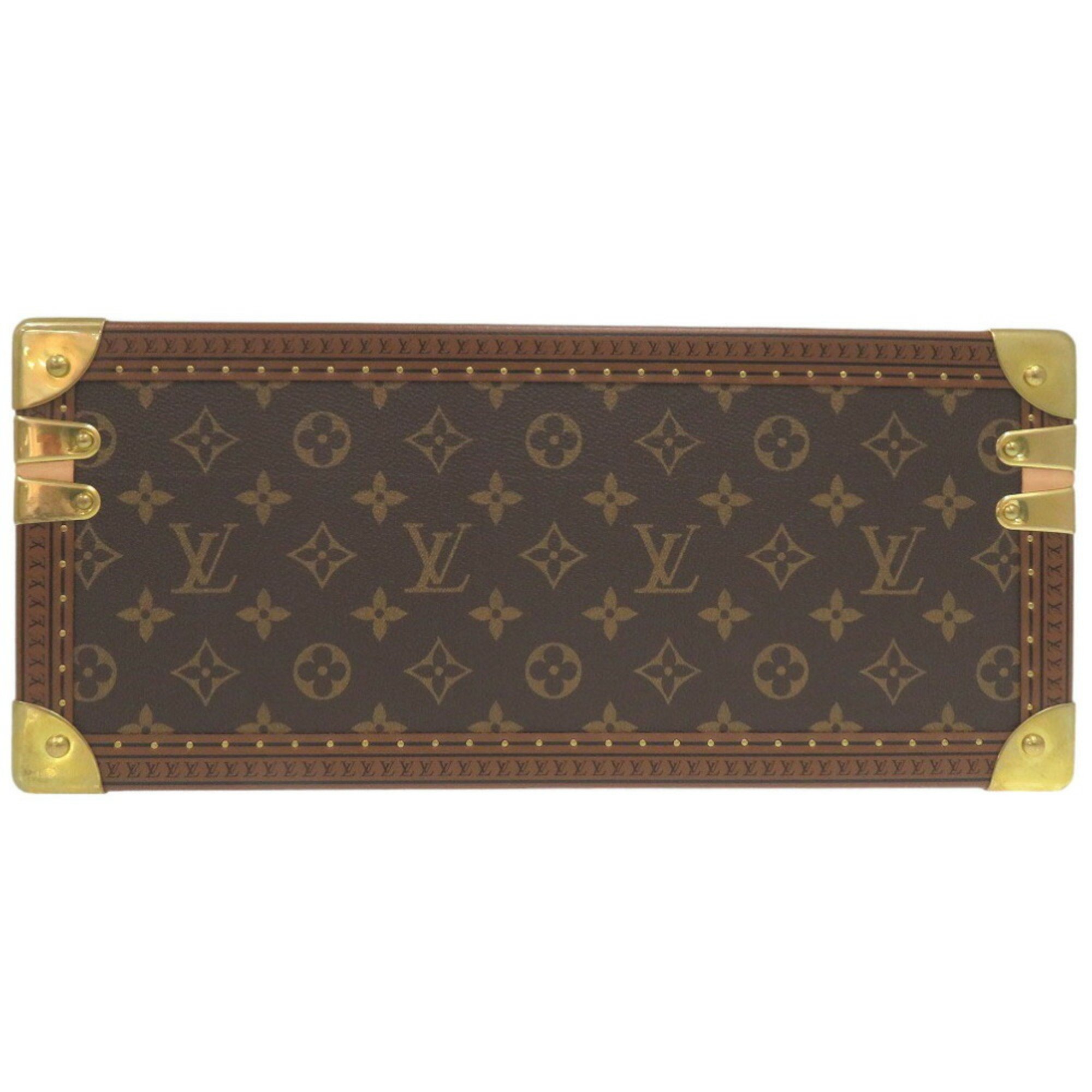 Louis Vuitton Coffret Accessory Monogram M20209 IC Chip Watch Case Trunk LV 1770LOUIS VUITTON