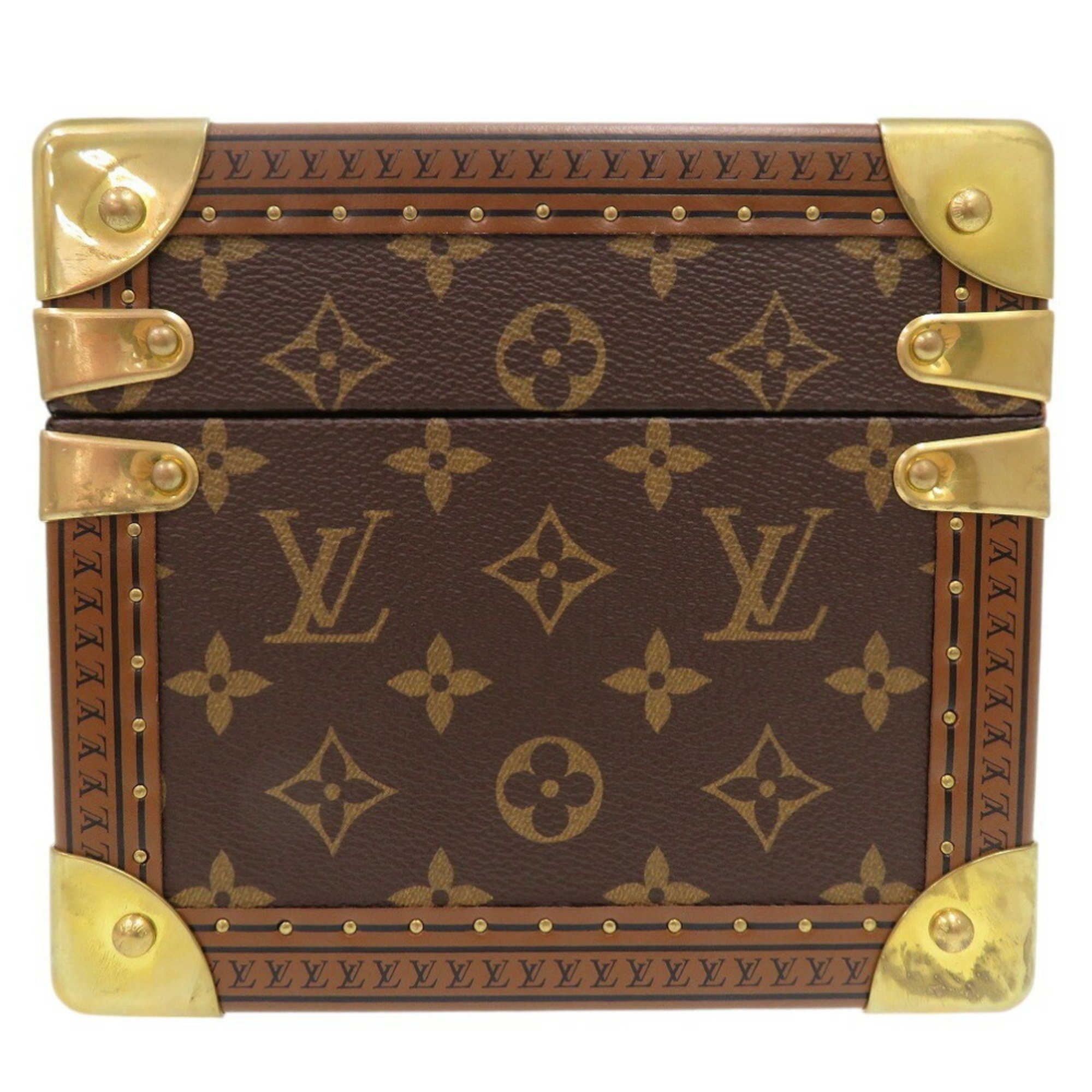 Louis Vuitton Coffret Accessory Monogram M20209 IC Chip Watch Case Trunk LV 1770LOUIS VUITTON