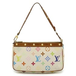 LOUIS VUITTON Louis Vuitton Monogram Multicolor Pochette Accessoires Pouch Handbag Blanc White M92649