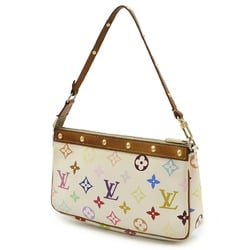 LOUIS VUITTON Louis Vuitton Monogram Multicolor Pochette Accessoires Pouch Handbag Blanc White M92649