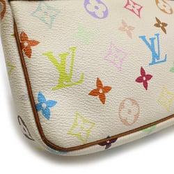 LOUIS VUITTON Louis Vuitton Monogram Multicolor Pochette Accessoires Pouch Handbag Blanc White M92649