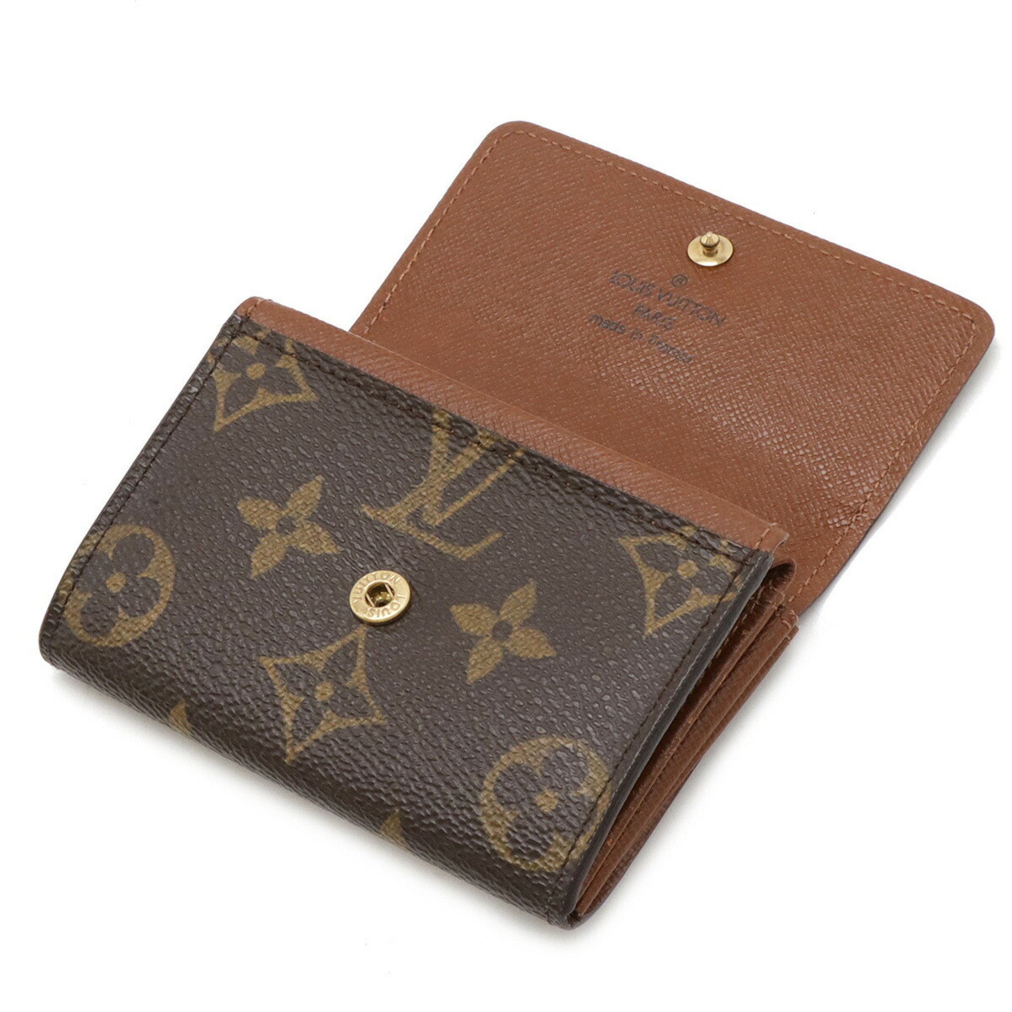 LOUIS VUITTON Louis Vuitton Monogram Porto Monnaie Plat Coin Case Purse M61930