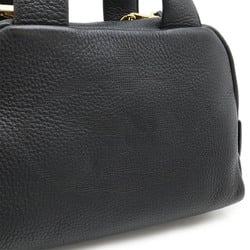 PRADA Prada Punching Handbag Bag Shoulder Leather NERO Black Purchased at a domestic boutique 1BB078