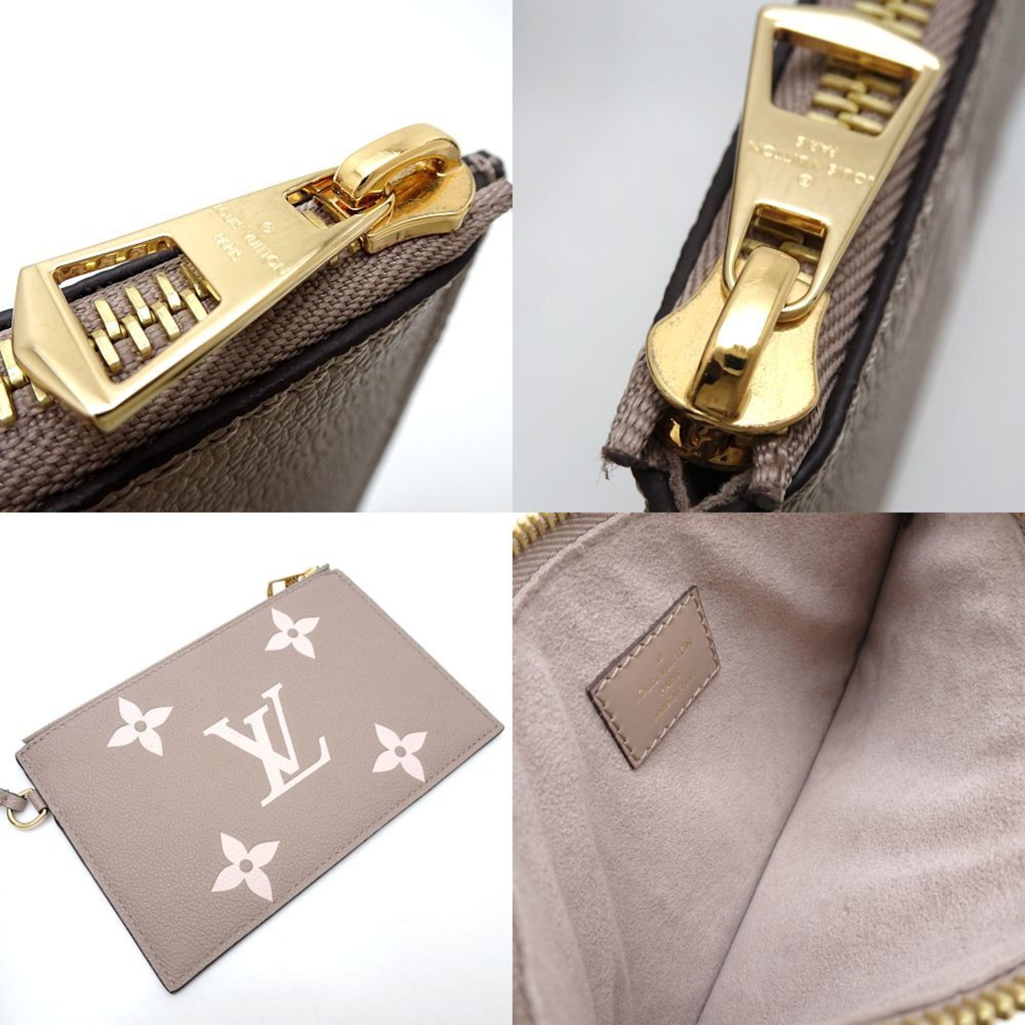 LOUIS VUITTON Louis Vuitton NeoNoe MM M45555 Shoulder Bag Monogram Empreinte Bicolor Tourterelle Creme 351701