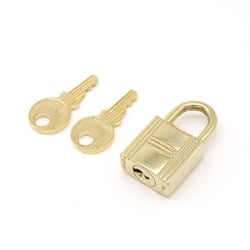 HERMES Padlock No.102 with Key GP Gold Color