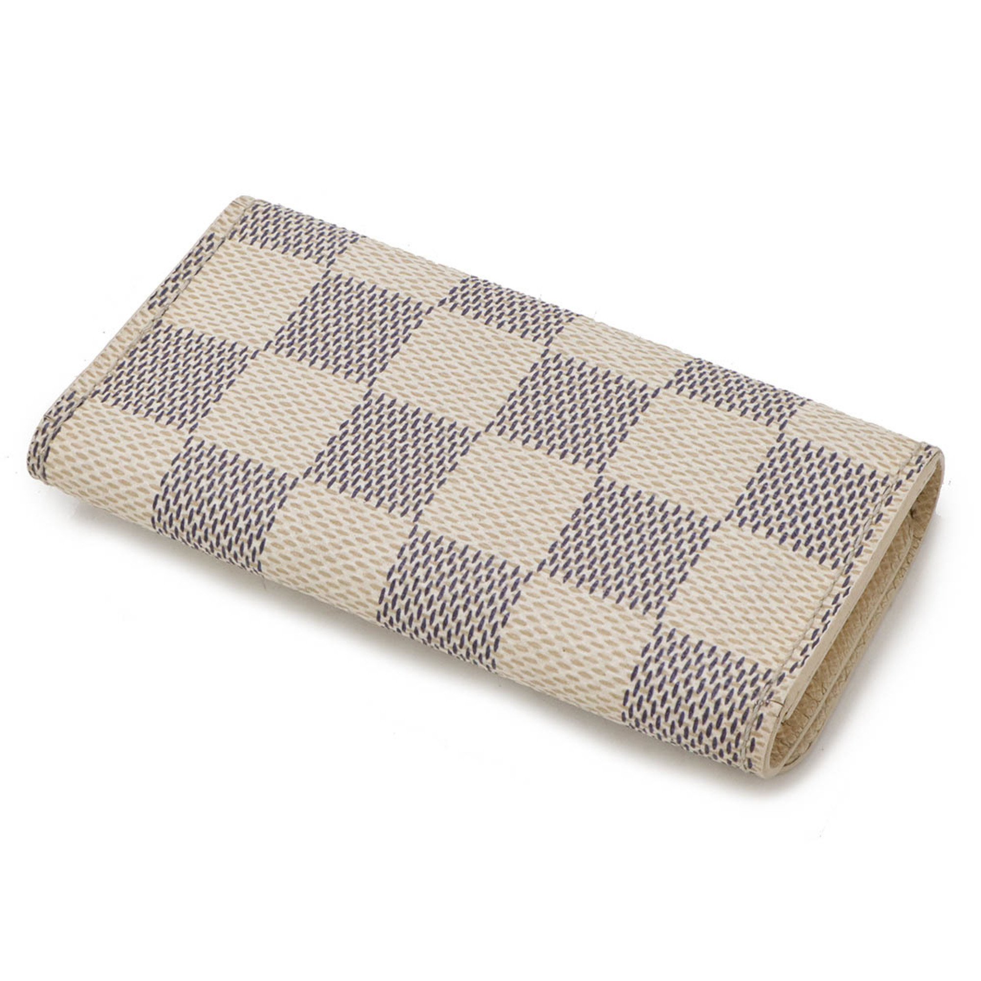 LOUIS VUITTON Damier Azur Multicle 4 4-Key Case N60386