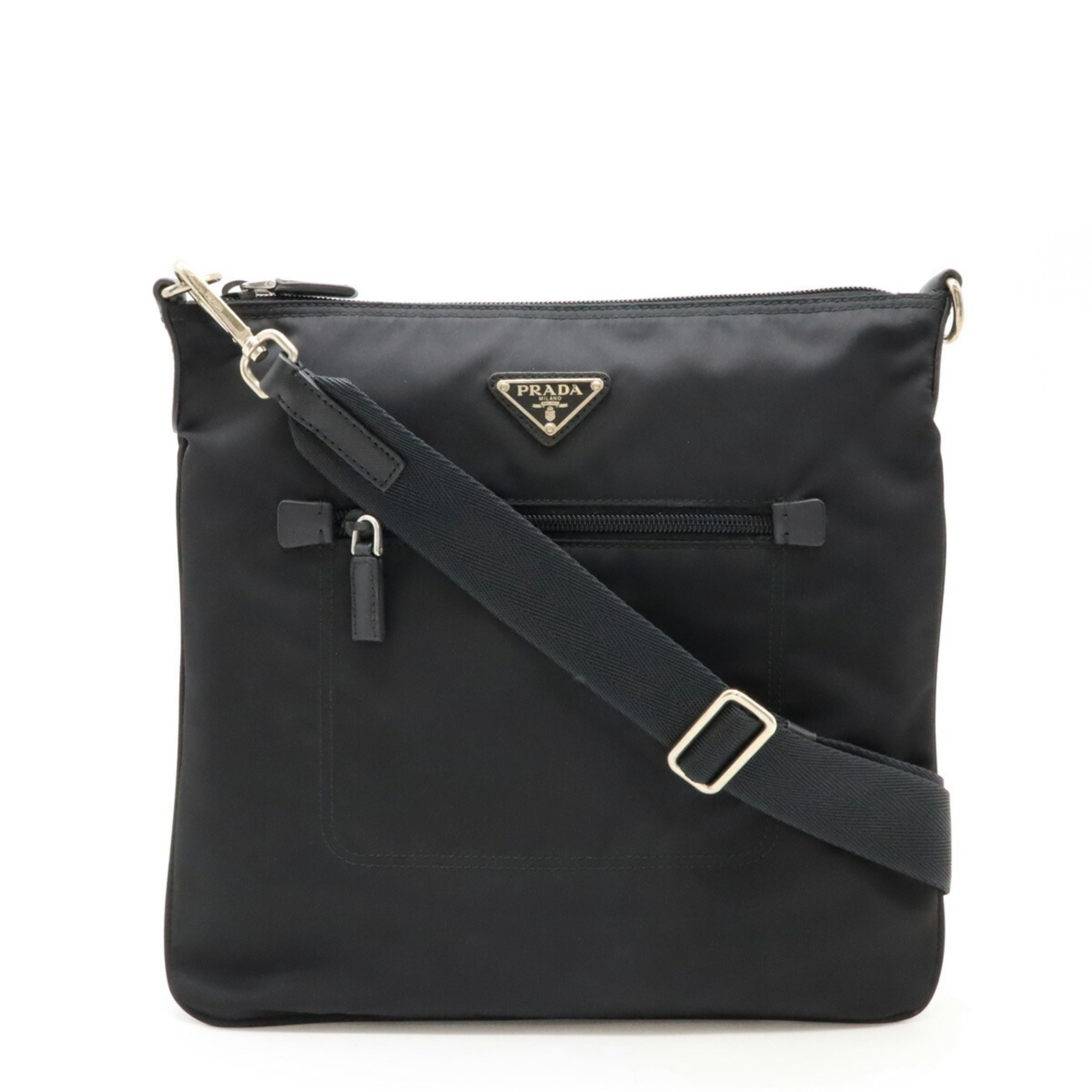 PRADA Prada Shoulder Bag Nylon Leather NERO Black BT0715