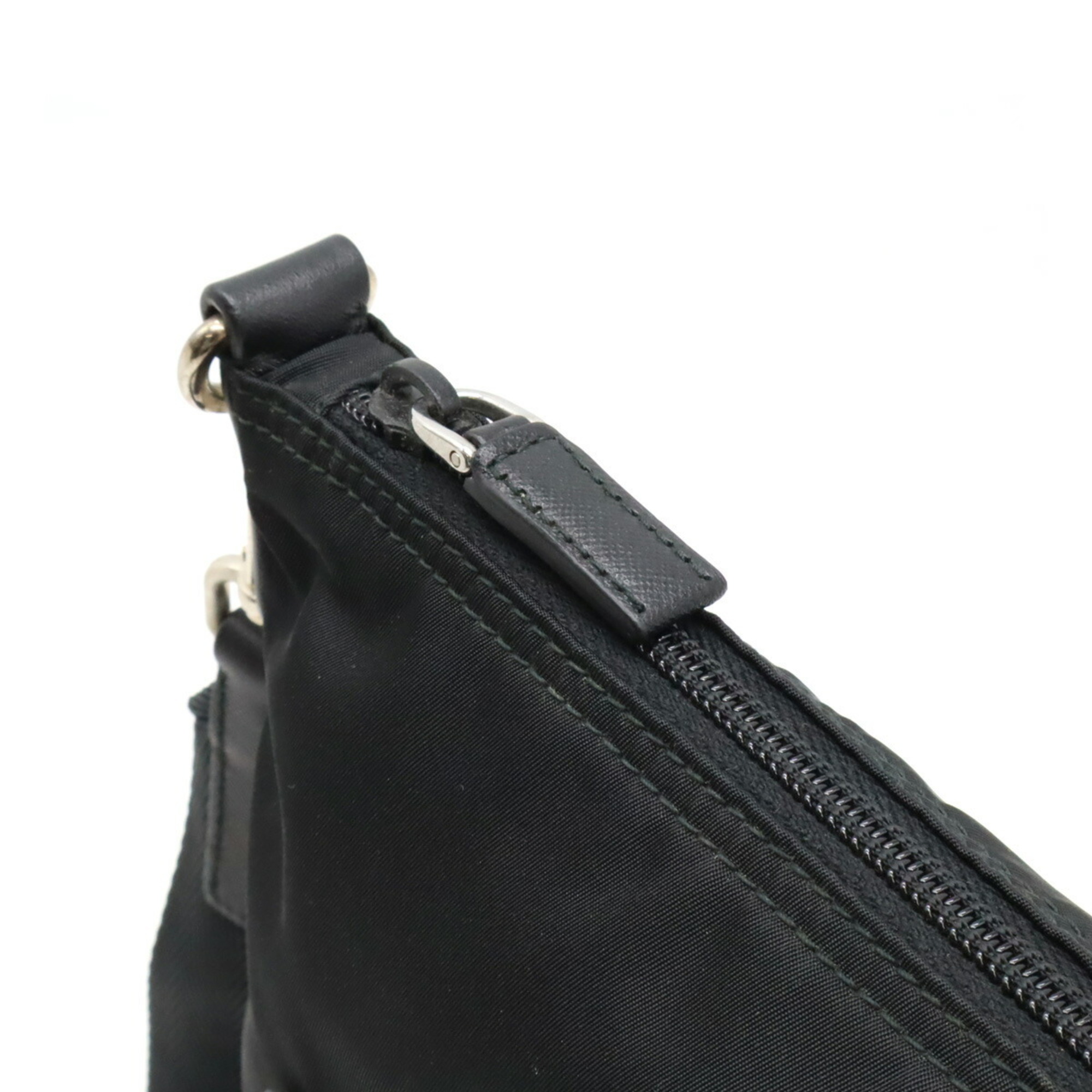 PRADA Prada Shoulder Bag Nylon Leather NERO Black BT0715