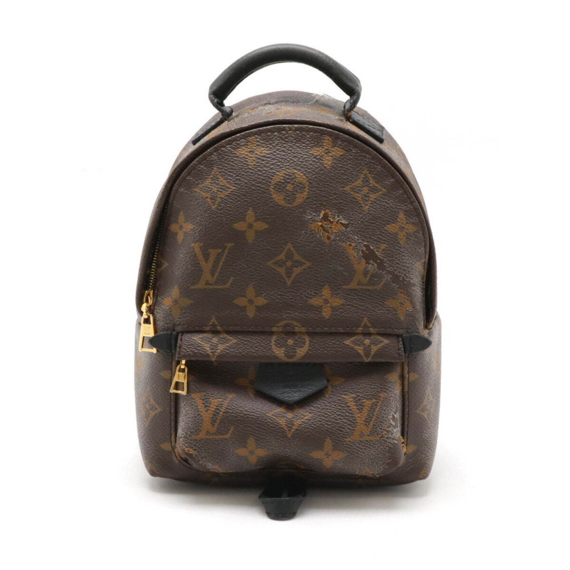 LOUIS VUITTON Louis Vuitton Monogram Palm Springs Backpack MINI Rucksack Leather Black M41562