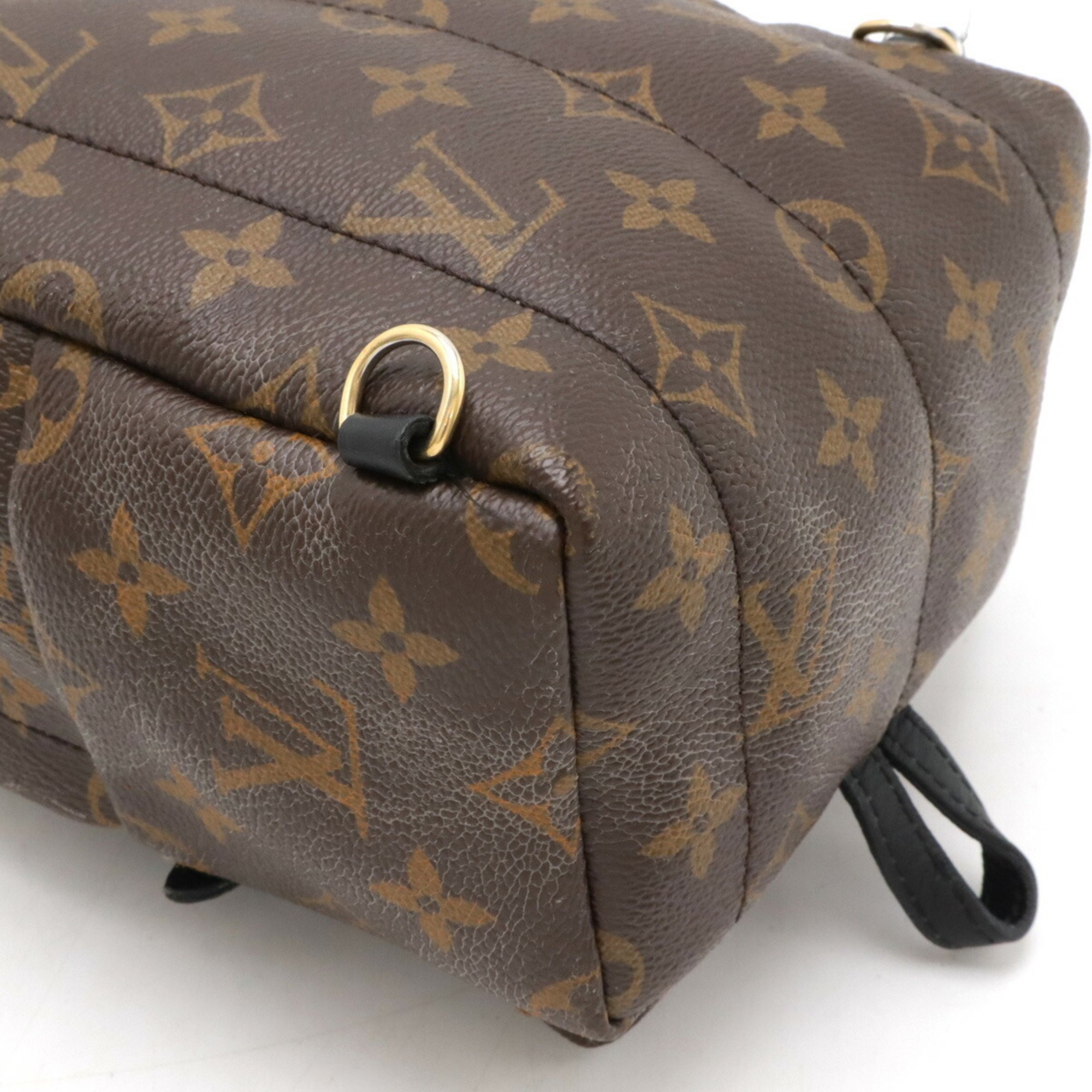 LOUIS VUITTON Louis Vuitton Monogram Palm Springs Backpack MINI Rucksack Leather Black M41562 eLADY Globazone