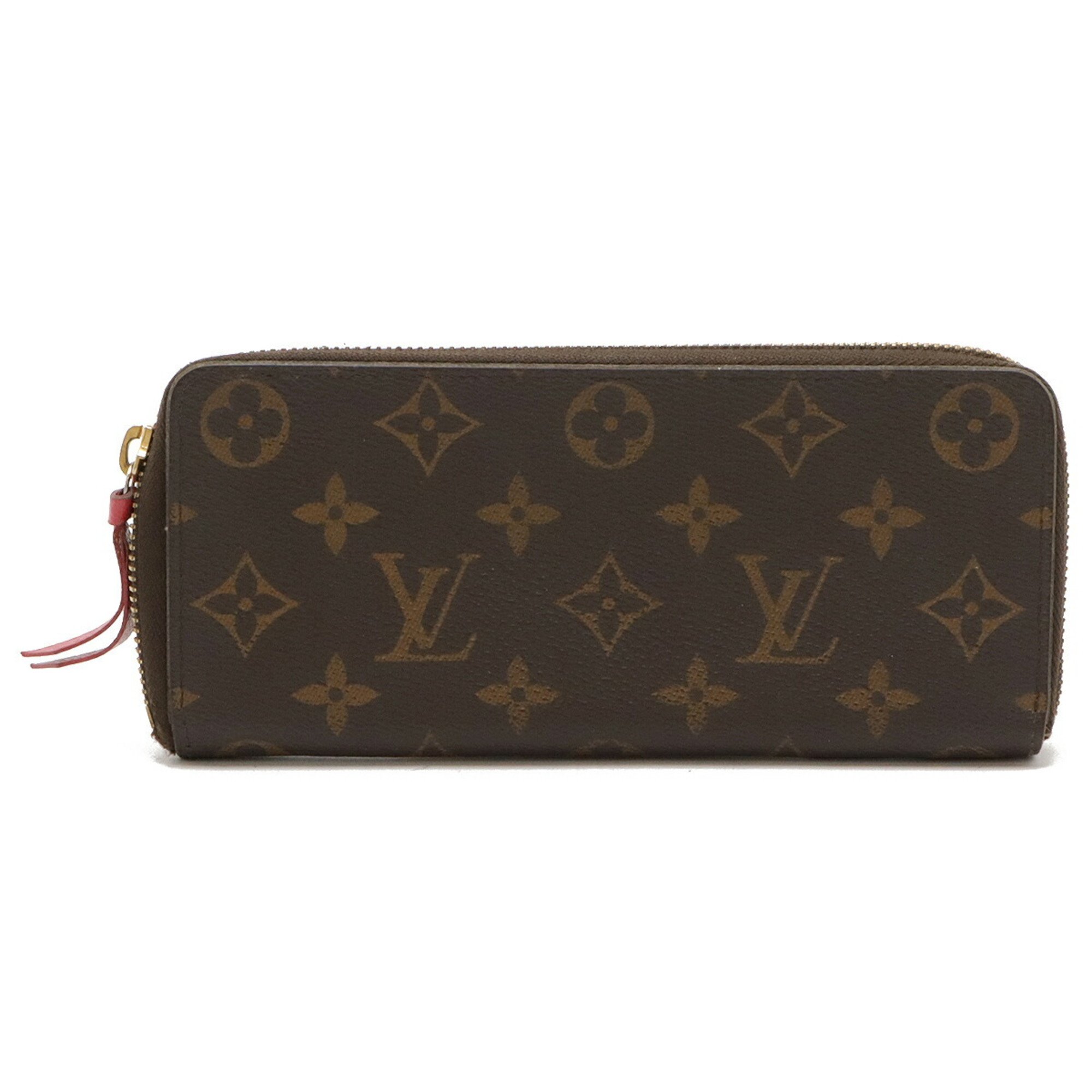 LOUIS VUITTON Louis Vuitton Monogram Portefeuille Clemence Round Long Wallet Fuchsia M60742