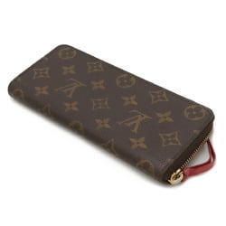 LOUIS VUITTON Louis Vuitton Monogram Portefeuille Clemence Round Long Wallet Fuchsia M60742