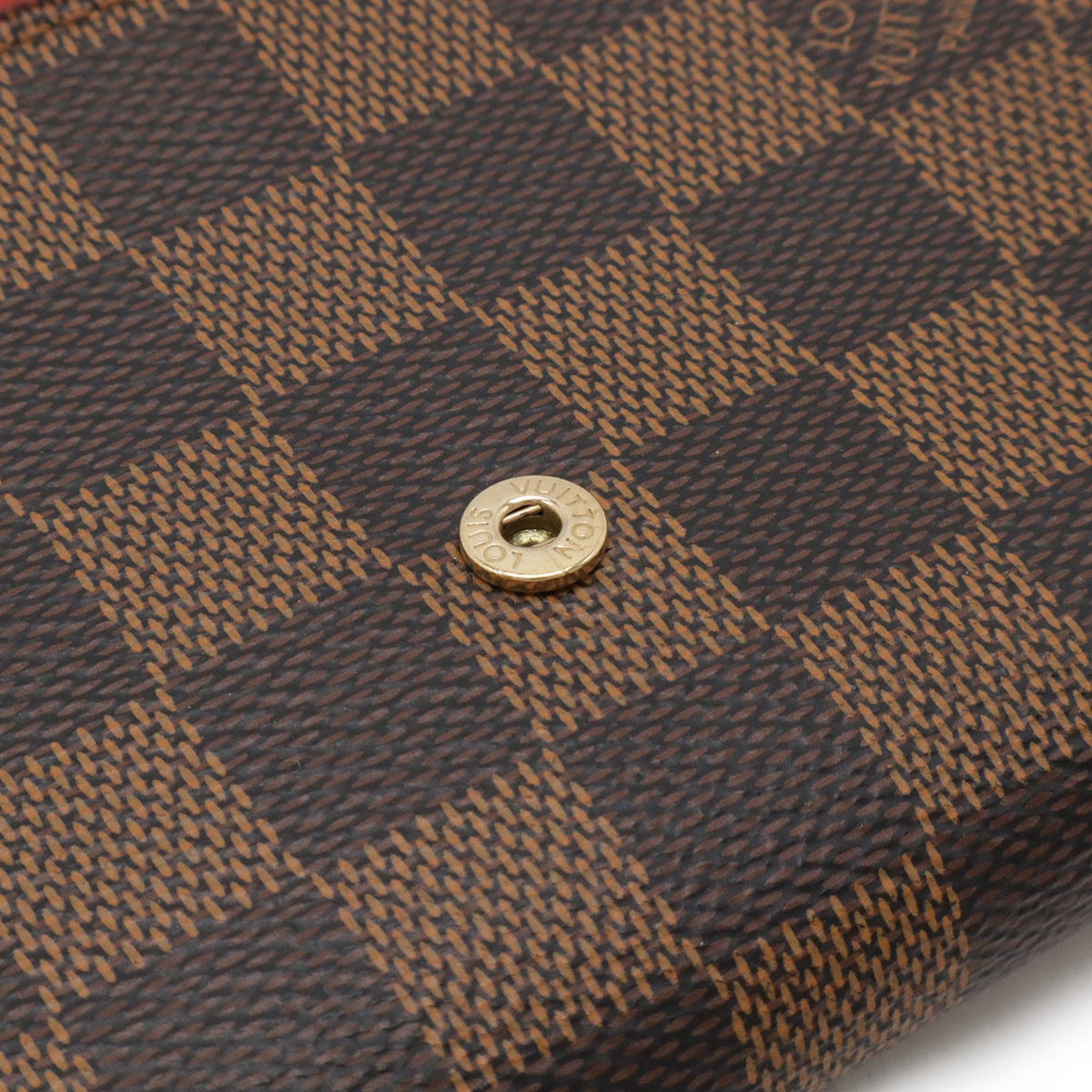 LOUIS VUITTON Louis Vuitton Damier Studs Portefeuille Sarah Bi-fold Long Wallet N60249