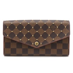 LOUIS VUITTON Louis Vuitton Damier Studs Portefeuille Sarah Bi-fold Long Wallet N60249