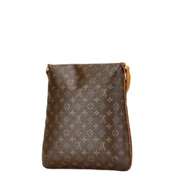 Louis Vuitton Monogram Musette Shoulder Bag M51256 Brown PVC Leather Women's LOUIS VUITTON