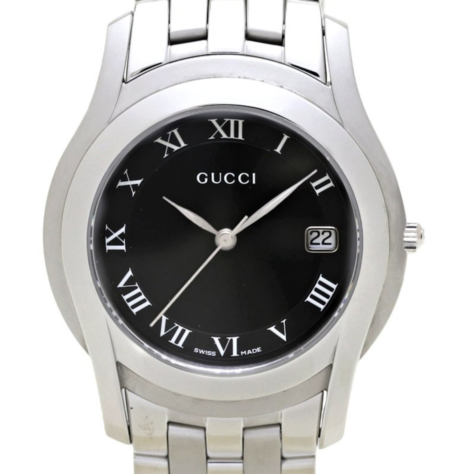 GUCCI G-Class Shelly YA055302 5500M Stainless Steel Men's 130257 Watch