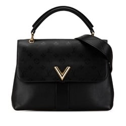 Louis Vuitton Monogram Shadow Very Handbag Shoulder Bag M51989 Noir Black PVC Leather Women's LOUIS VUITTON