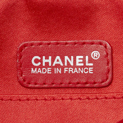 Chanel New Travel Line Coco Mark Shoulder Bag Orange Red Blue Canvas Nylon Leather Women's CHANEL