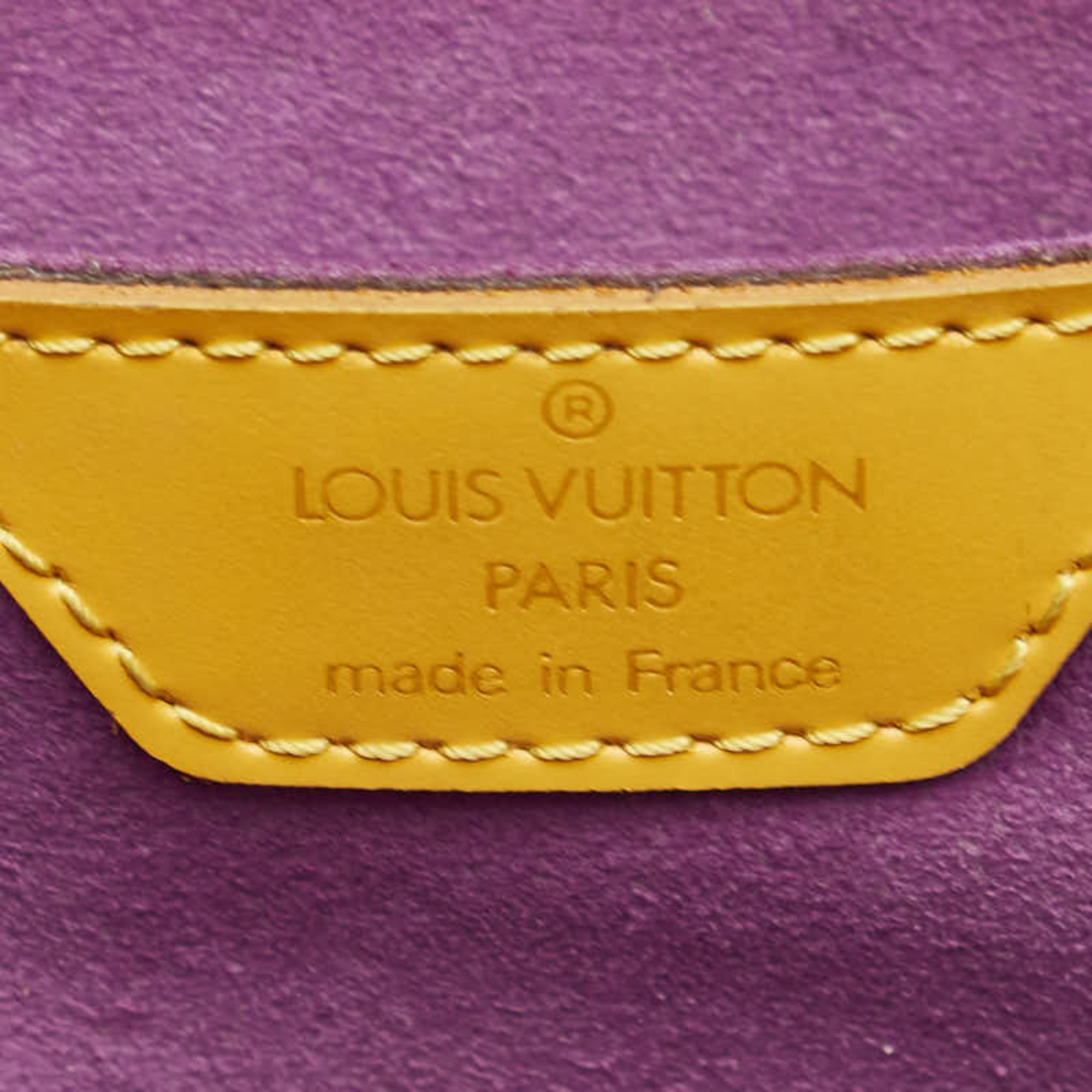 Louis Vuitton Epi Soufflot Handbag M52229 Tassili Yellow Leather Women's LOUIS VUITTON