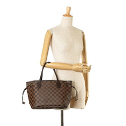 Louis Vuitton Damier Neverfull PM Handbag Tote Bag N51109 Brown PVC Leather Women's LOUIS VUITTON