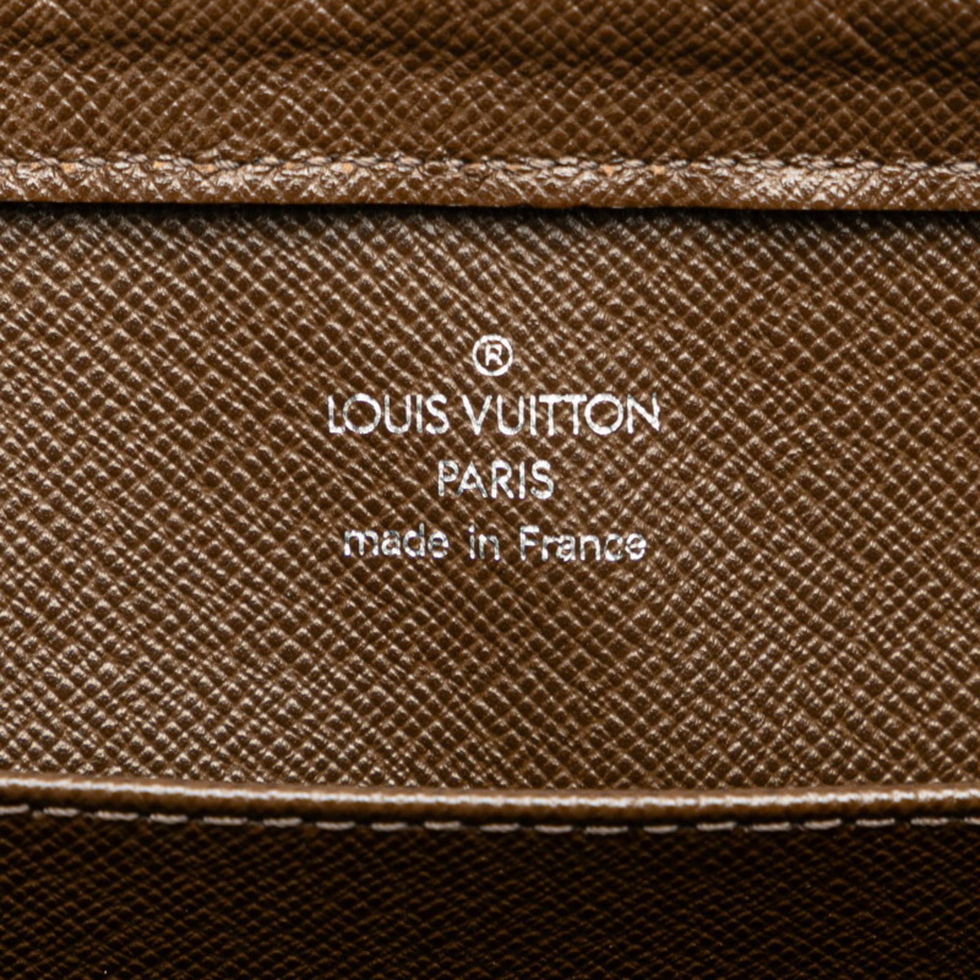 Louis Vuitton Taiga Baikal Second Bag Clutch M30188 Grisli Brown Leather Men's LOUIS VUITTON