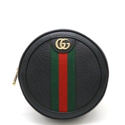 GUCCI Ophidia Sherry Line GG Marmont Round Backpack Rucksack Leather Black 598661