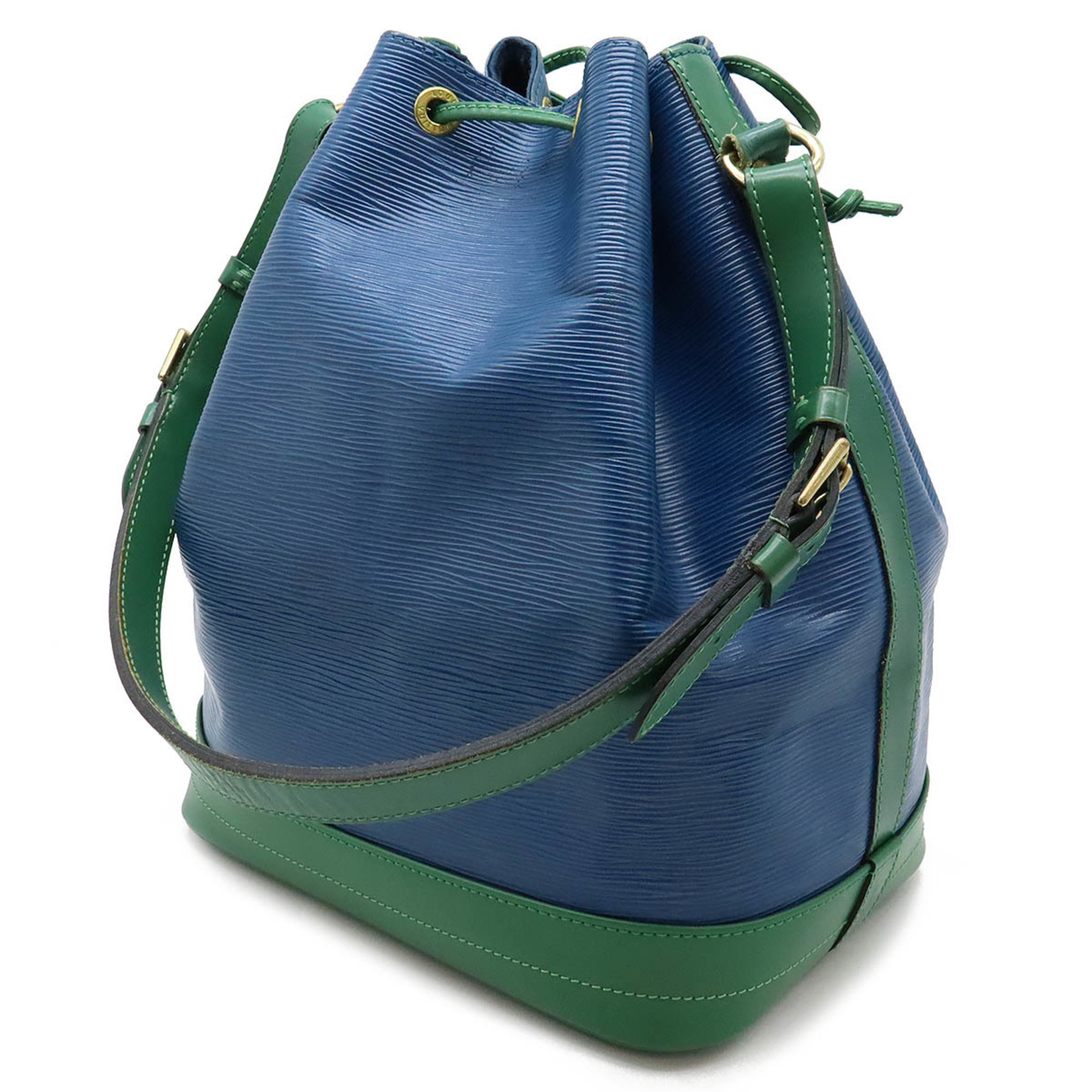 LOUIS VUITTON Epi Bicolor Noe Shoulder Bag Toledo Blue Borneo Green M44044