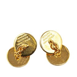 Hermes Serie Button Chain Cufflinks Gold Plated Men's HERMES