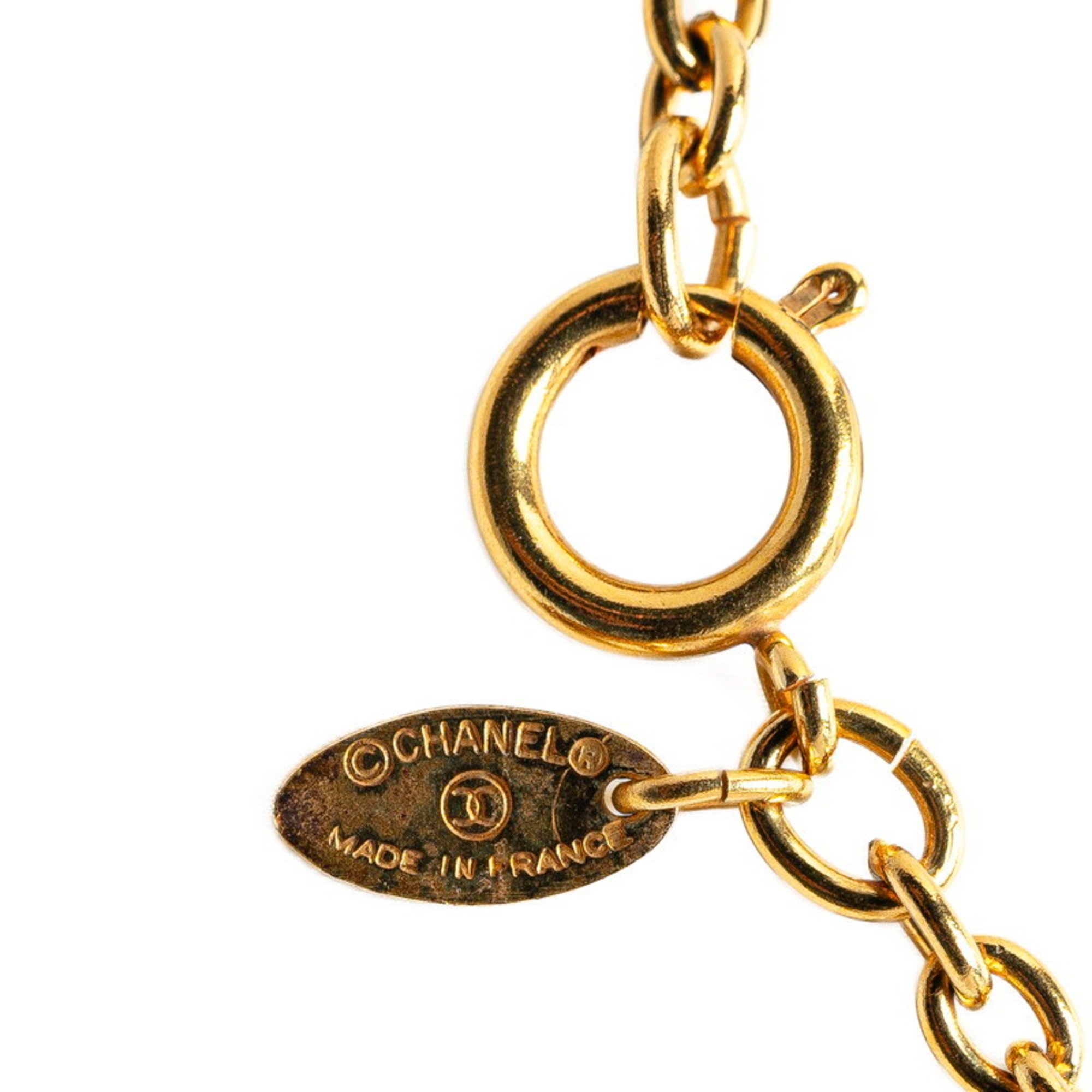 Chanel Coco Mark 31 RUE CAMBON Necklace Gold Plated Women's CHANEL