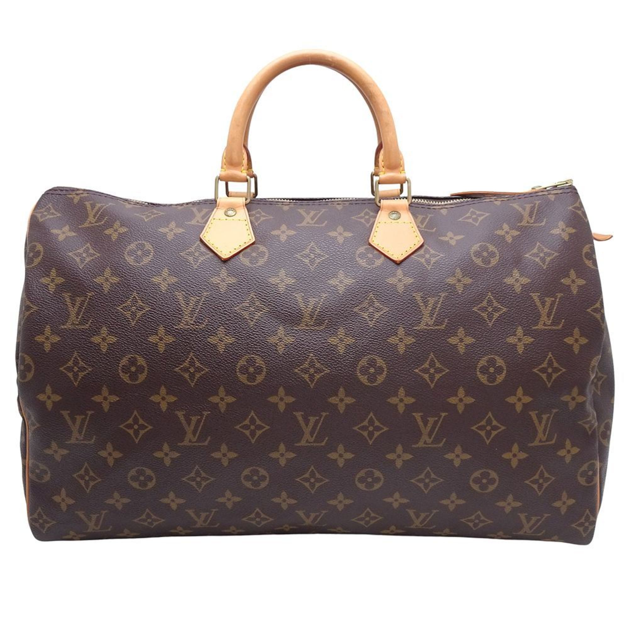 LOUIS VUITTON Louis Vuitton Monogram Speedy 40 M45122 Handbag Brown 351655