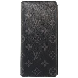 LOUIS VUITTON Louis Vuitton Wallet/Coin Case M61697 Portefeuille Brazza Monogram Eclipse Noir 180751