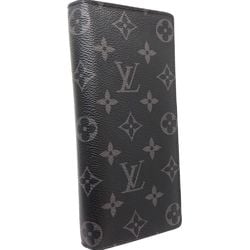 LOUIS VUITTON Louis Vuitton Wallet/Coin Case M61697 Portefeuille Brazza Monogram Eclipse Noir 180751