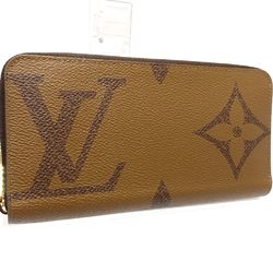 LOUIS VUITTON Louis Vuitton Monogram Long Wallet M69353 Zippy Giant Reverse Brown 180744